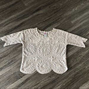 Yoana Baraschi Lace Embroidered Top